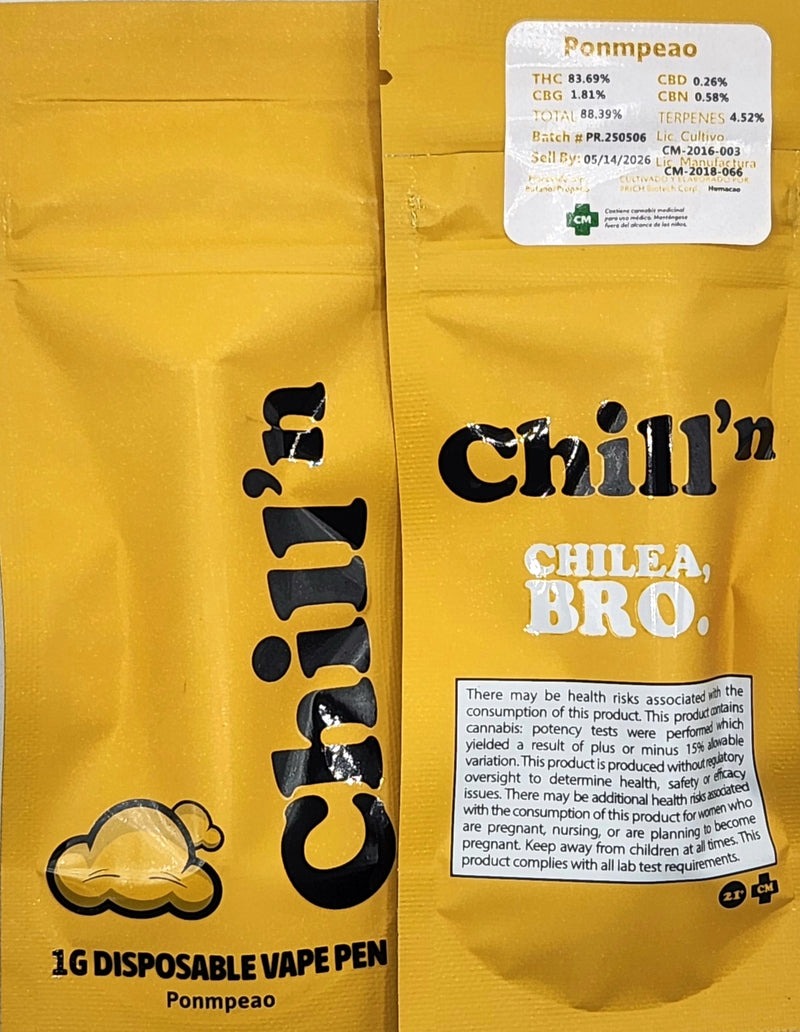Chill'n - POMPEAO - 1 Gram Disposable