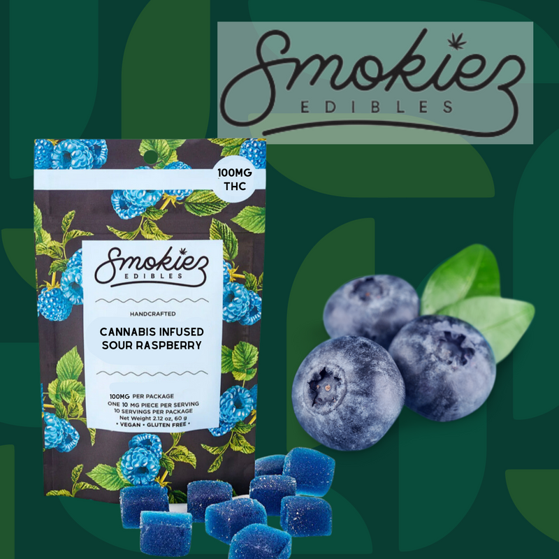 SMOKIEZ SOUR BLUE RAZZ 100MG (I)